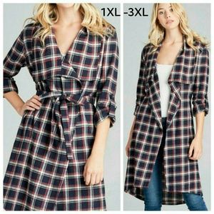 ➕ "Jule" Plaid Woven Jacket